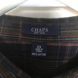 Chaps women’s plaid shirt 2X